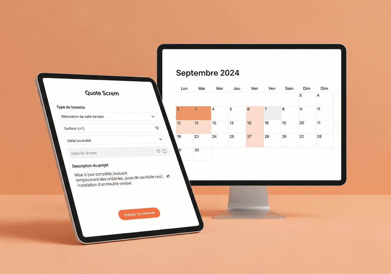 Aperçu du template Système — Devis & rendez-vous
